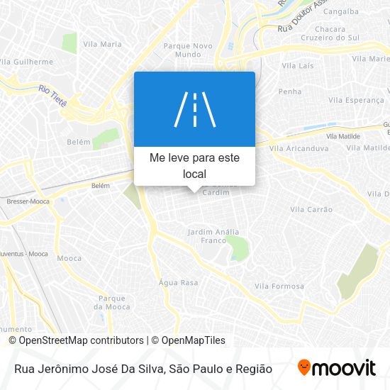 Rua Jerônimo José Da Silva mapa