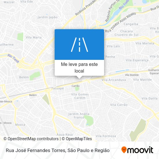 Rua José Fernandes Torres mapa