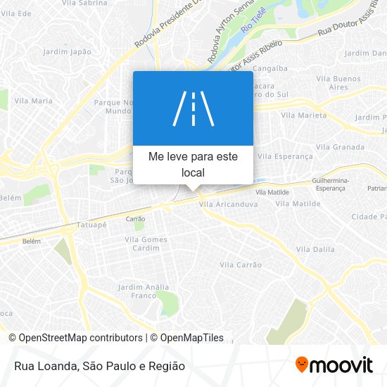 Rua Loanda mapa