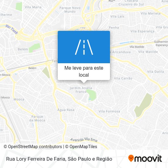 Rua Lory Ferreira De Faria mapa