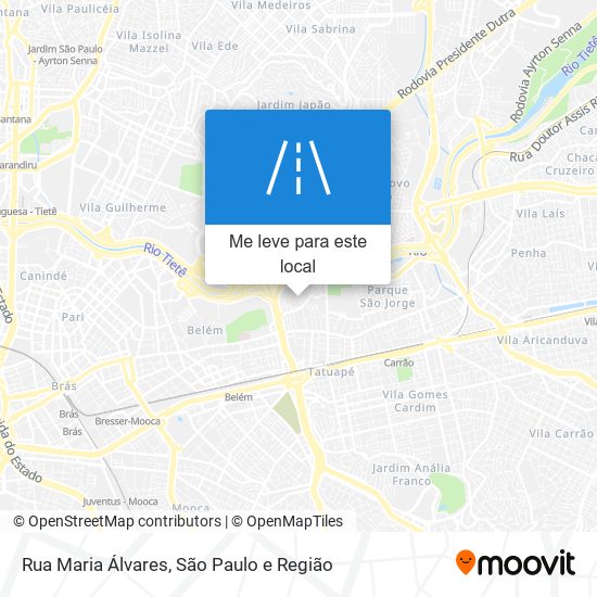 Rua Maria Álvares mapa