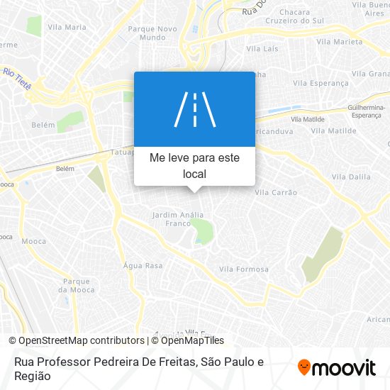 Rua Professor Pedreira De Freitas mapa