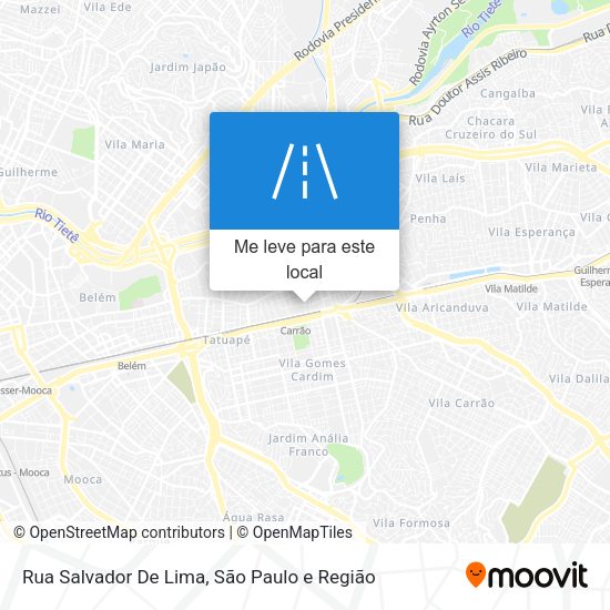 Rua Salvador De Lima mapa