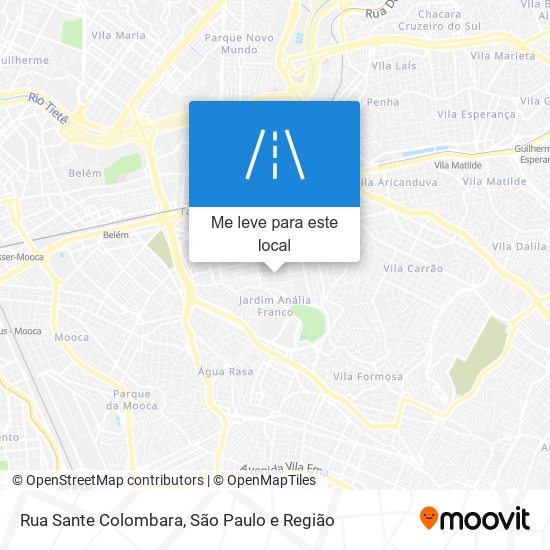 Rua Sante Colombara mapa