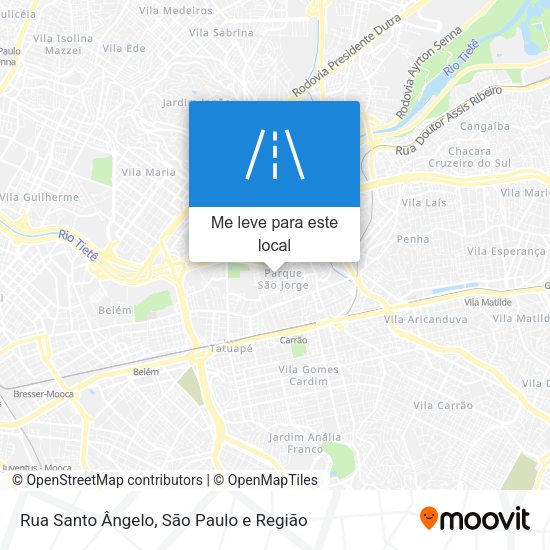 Rua Santo Ângelo mapa