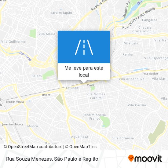 Rua Souza Menezes mapa