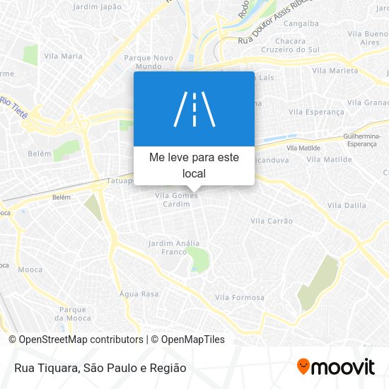 Rua Tiquara mapa