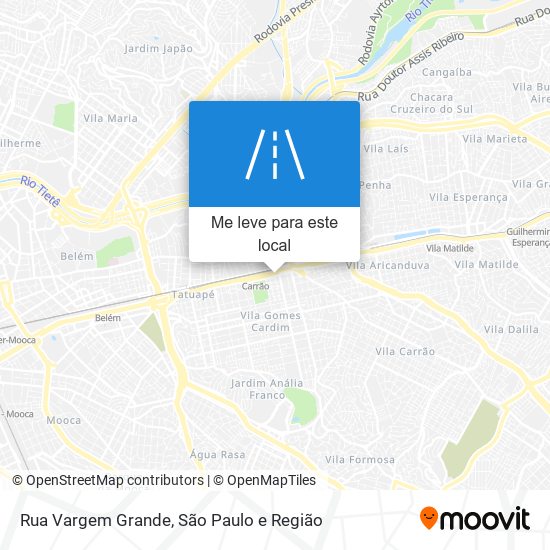 Rua Vargem Grande mapa