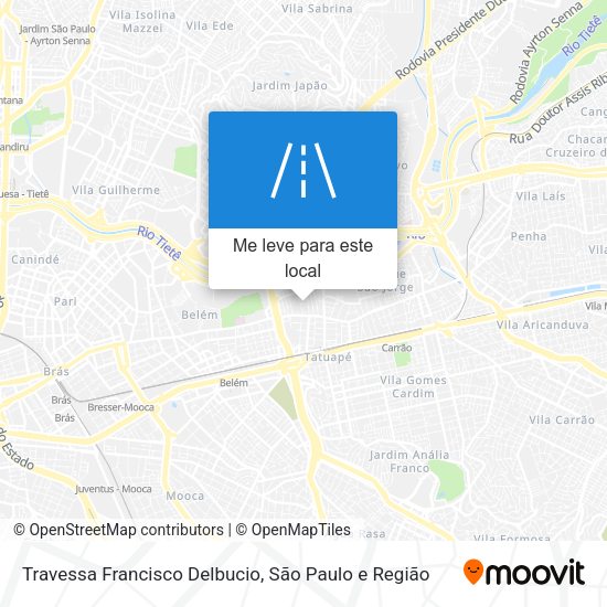 Travessa Francisco Delbucio mapa