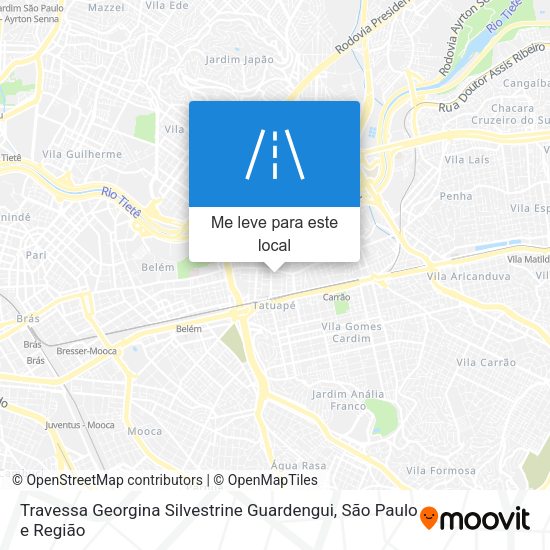 Travessa Georgina Silvestrine Guardengui mapa