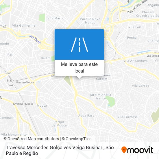 Travessa Mercedes Golçalves Veiga Businari mapa