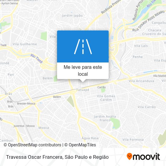 Travessa Oscar Francera mapa