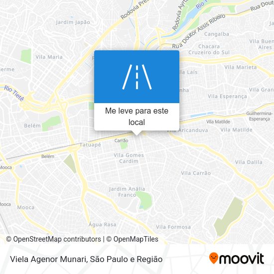 Viela Agenor Munari mapa