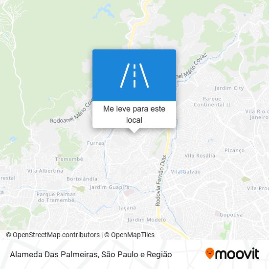 Alameda Das Palmeiras mapa