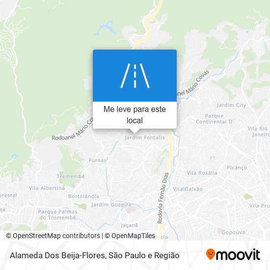 Alameda Dos Beija-Flores mapa