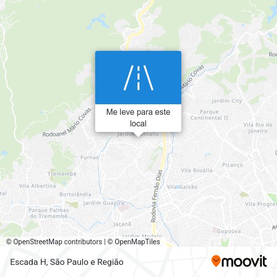 Escada H mapa
