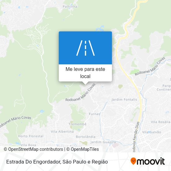 Estrada Do Engordador mapa