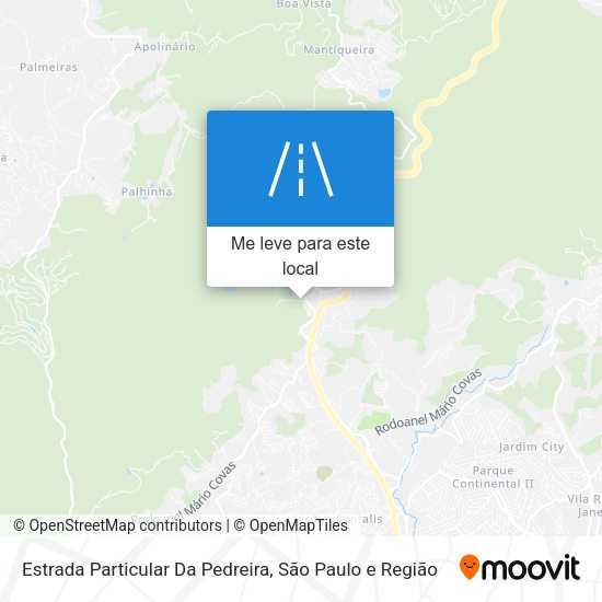 Estrada Particular Da Pedreira mapa