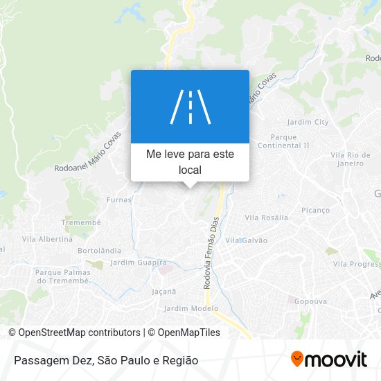 Passagem Dez mapa