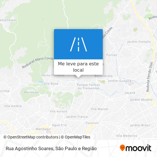 Rua Agostinho Soares mapa