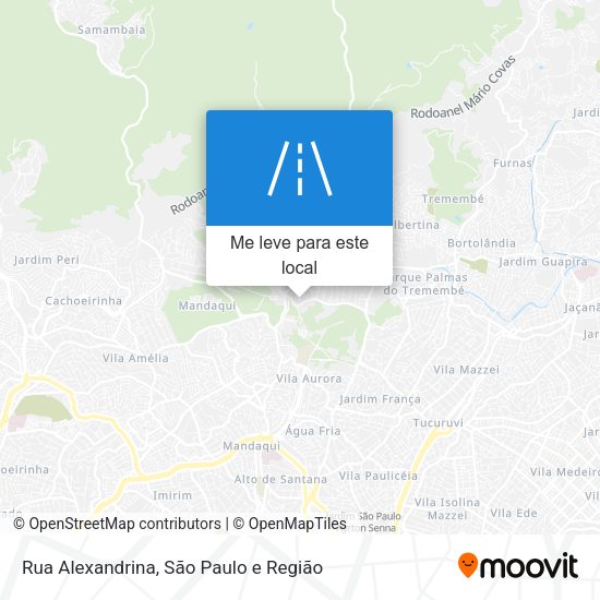 Rua Alexandrina mapa