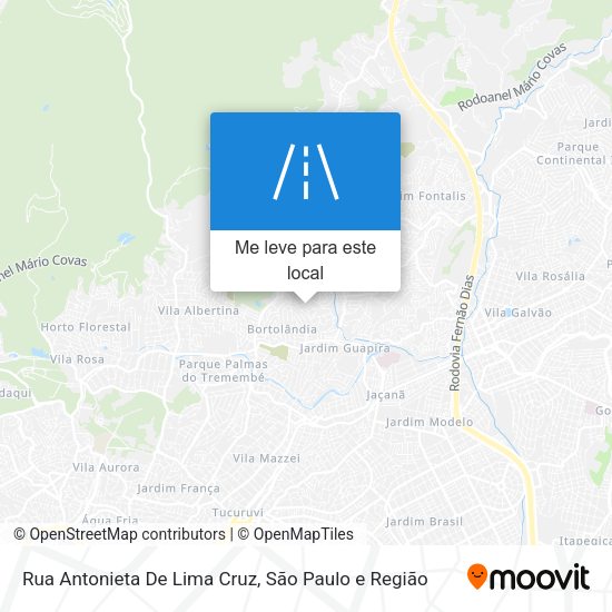 Rua Antonieta De Lima Cruz mapa