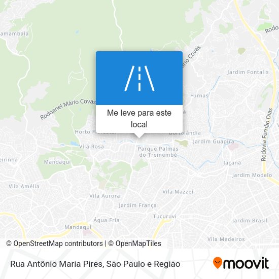 Rua Antônio Maria Pires mapa