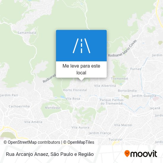 Rua Arcanjo Anaez mapa