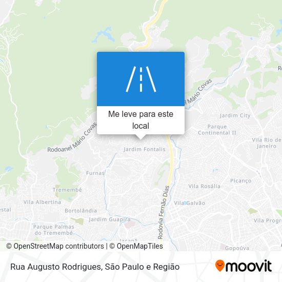 Rua Augusto Rodrigues mapa