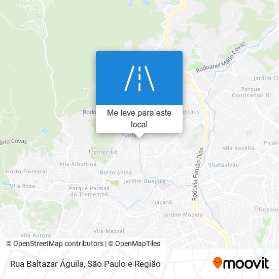 Rua Baltazar Águila mapa