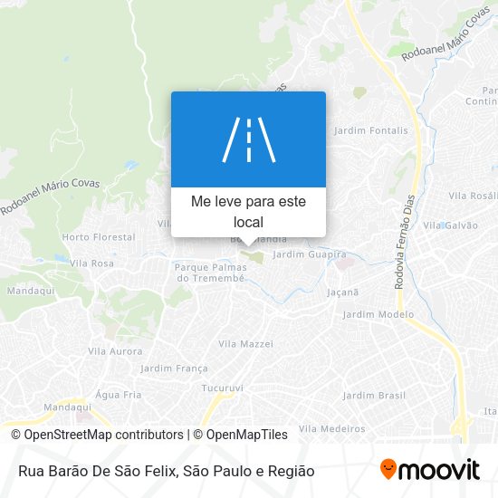 Rua Barão De São Felix mapa
