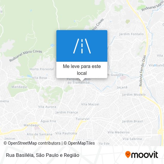 Rua Basiléia mapa