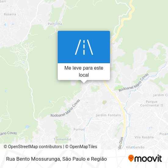 Rua Bento Mossurunga mapa