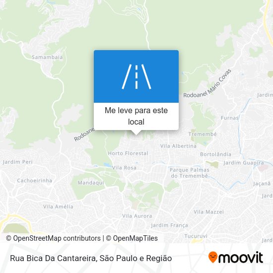 Rua Bica Da Cantareira mapa