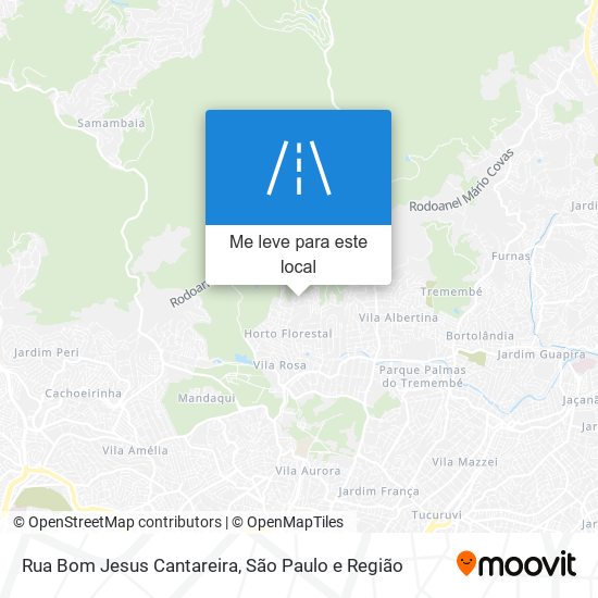 Rua Bom Jesus Cantareira mapa