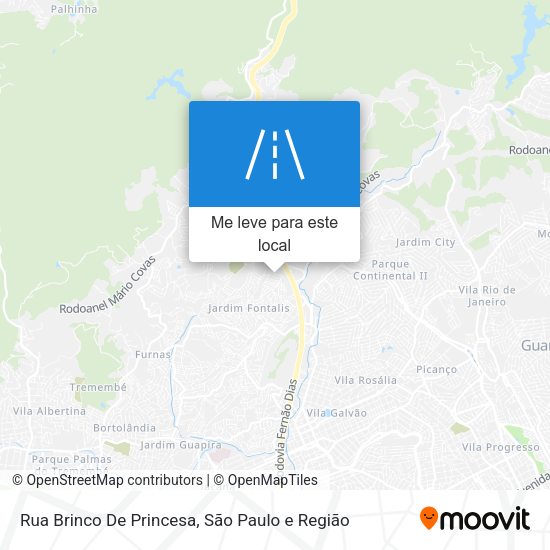 Rua Brinco De Princesa mapa
