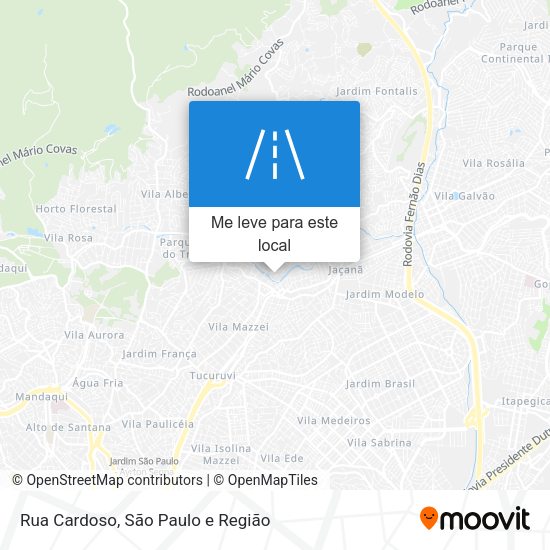 Rua Cardoso mapa