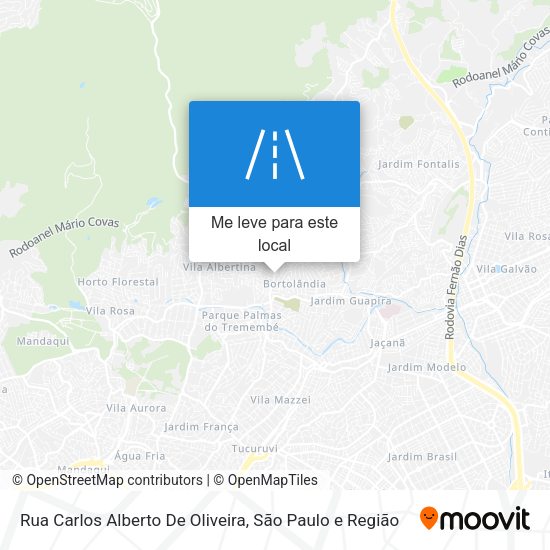 Rua Carlos Alberto De Oliveira mapa