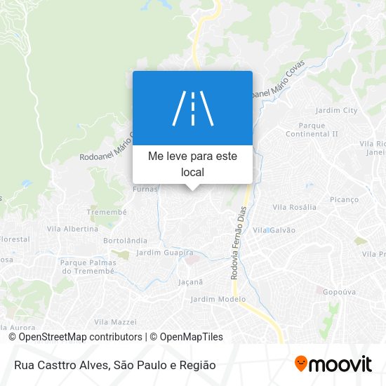Rua Casttro Alves mapa