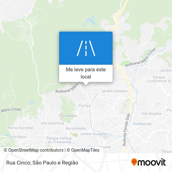 Rua Cinco mapa