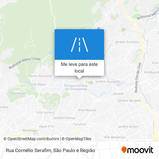 Rua Cornélio Serafim mapa