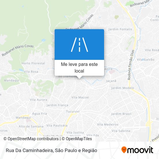 Rua Da Caminhadeira mapa