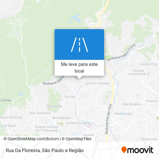 Rua Da Floresta mapa