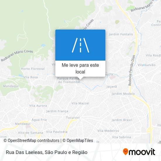 Rua Das Laeleas mapa
