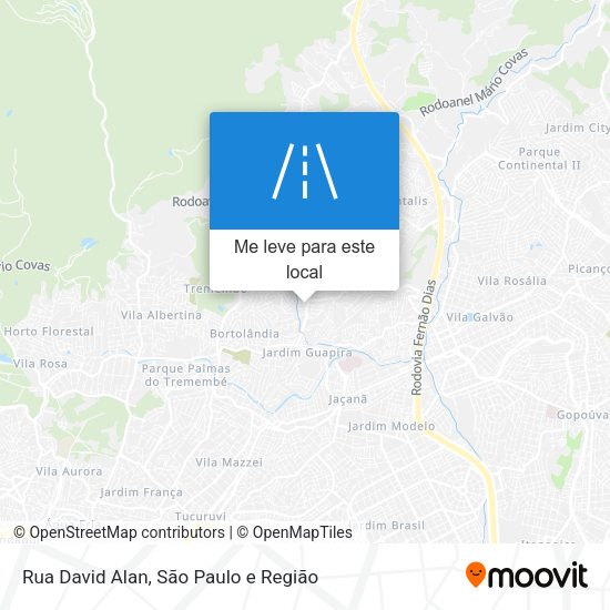 Rua David Alan mapa