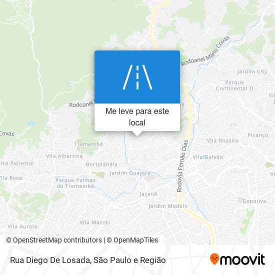 Rua Diego De Losada mapa