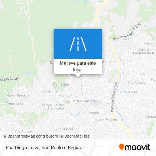 Rua Diego Leiva mapa