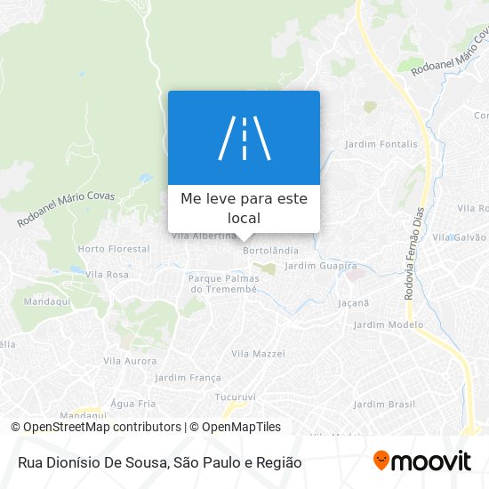 Rua Dionísio De Sousa mapa