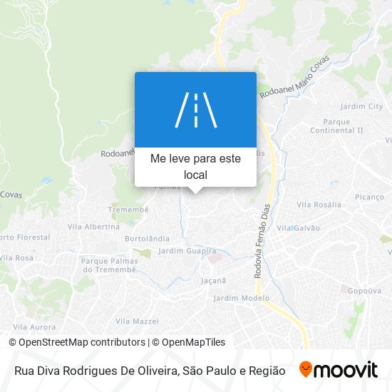 Rua Diva Rodrigues De Oliveira mapa