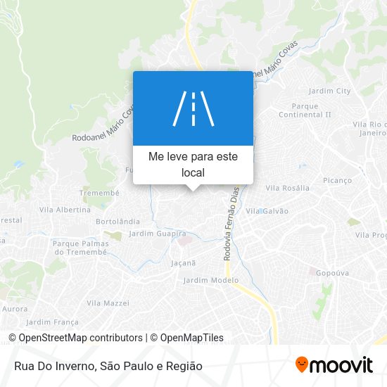 Rua Do Inverno mapa